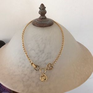 “Lady Juicy” Juicy Couture Gold Toned Charm Necklace